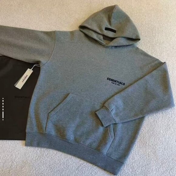 Fear of God Other - Fear of God Essentials Hoodie Dark Oatmeal Relaxed Silhouette